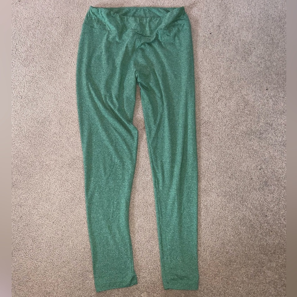 Lularoe Green Leggings - Tall & Curvy